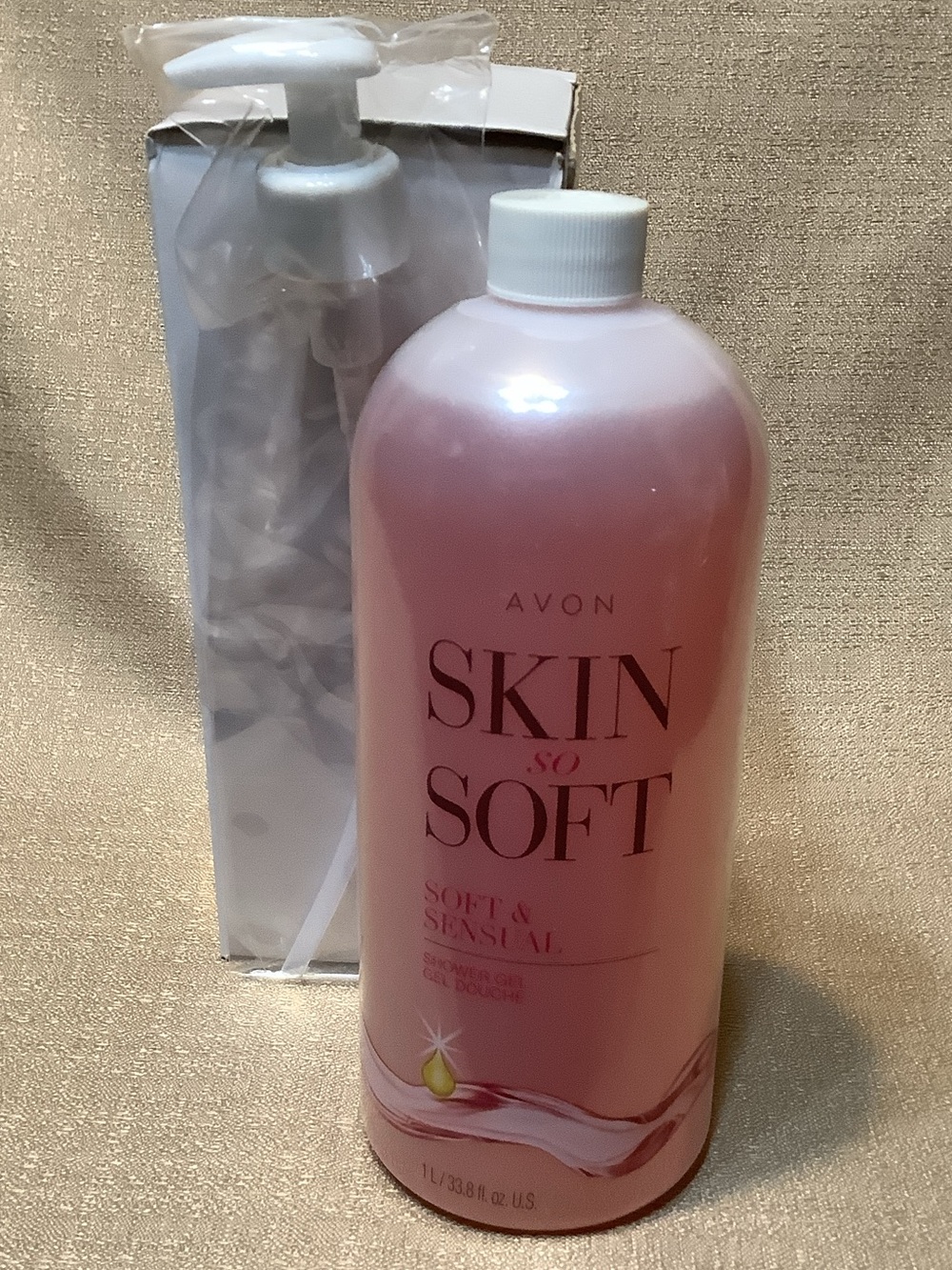 Avon Skin So Soft Soft & Sensual Pink Shower Gel